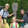 With our little friend, Hannah, who is an experienced backpacker!