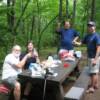 First night, Deep Gap shelter, toasting the AT.
