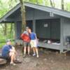 Home Sweet Home - at least for tonight -Tray Mountain shelter.

