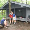 Home Sweet Home - at least for tonight -Tray Mountain shelter.
